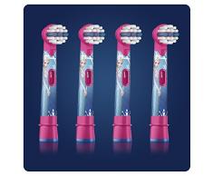 Oral-B Disney Frozen, Testine Spazzolino Elettrico, Confezione da 4 pezzi, Ideale per denti e gengive sensibili, dai 3 anni in su