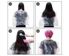 Kit Colorazione Tintura per Capelli Strumento di Capelli Colore Fai Da Te, Pettine Pennelli per Tingere Misto Ciotola Tappi per Orecchie Cuffia Doccia Monouso Guanti Mantella e Elastico