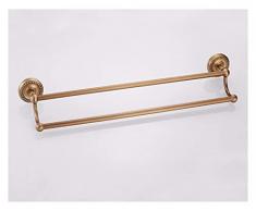 Porta asciugamani da bagno in rame completo per doccia a 2 strati da appendere per cucina e toilette/90 cm (dimensioni : 80 cm)