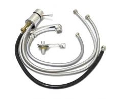 eyepower Rubinetteria professionale per lavaggio capelli Parruccheria | doccetta con miscelatore per lavatesta poltrona parrucchieri | rubinetto per lavare shampoo salone parrucchiere