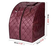 XXJY Sauna A Infrarossi Portatile Home Sauna A Raggi Infrarossi Box Da Bagno Khan Steam Box Casa Fold Sauna Dry Steaming Box Sauna E Khan Steam Box Sauna A Infrarossi Pieghevole (80X70X98Cm)