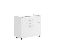 Schildmeyer Trient Mobile sottolavabo 147475, Legno ingegnerizzato, Bianco Opaco, 67 x 35 x 61,6 cm
