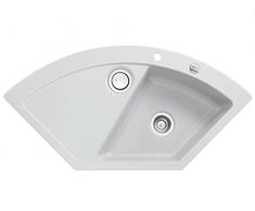 systemceram digitale angolare lavandino in alluminio in ceramica di azionamento eccentrico grigio chiaro opaco angolare lavandino