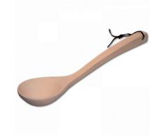 Hofmeister Holzwaren Cazzuola Sauna in Legno con Cinturino in Pelle (39 cm/Ovale, Maniglia Angolare)