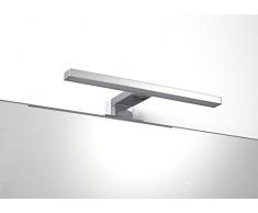 ONLI - Applique per Specchio con LED Integrato, 4.5 W, Cromo, 30 x 11 x h 4 cm