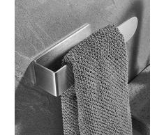 Hodzeed Asta per Asciugamano da Bagno Senza Perforazione - Cucina Supporto per Porta Asciugamani 304 Acciaio Inox Adesivo Stoccaggio Organizzatore 23CM