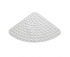 Tappeto doccia antiscivolo triangolare 54x54 cm, design moderno angolare con 114 Ventose, antimuffa