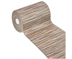 Tappeto Cucina Bordato Tessitura Piatta Multiuso Bagno Camera Corridoio Stile Bamboo Varie Misure 100% Made in Italy mod.CHALET PLUS 51 52X280 BEIGE