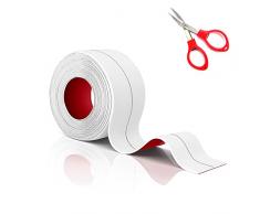 TATUNER Nastro Sigillante Impermeabile, Bordo Vasca da Bagno, Nastro Adesivo Impermeabile, Perdite Resistenze Nastro Autoadesivo per Bagno/Cucina/Doccia (Bianco,38mm)