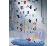 Spirella Fish Multicolor 10.21960 Tenda per Doccia in Vinile 180x200 cm
