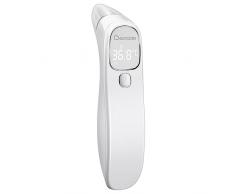 Berrcom Termometro febbre Termometro infrarossi orecchio Termometro fronte senza contatto Termometro digitale con lettura istantanea, allarme febbre