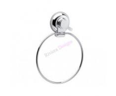 GEDY Hot Porta Salviette Ad Anello Filo Cromato Con Ventosa
