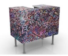 Mobile per lavabo design Verona - Romeo & Julia 60x55x35cm, basso, Larghezza: 60cm, regolabile, mobiletto da lavandino, lavandino, mobiletto da lavabo, lavabo, mobiletto, bagno, bagnetto, mobile da bagno