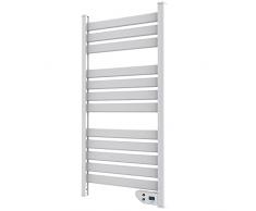 Cecotec Scaldasalviette riscaldato a risparmio energetico caldo 9000 Twin Asciugamani bianchi da 500 W, IP24 2 modalità, timer, display LED, design moderno, kit di installazione