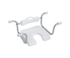 FERIDRAS Comfort Sedile per Vasca, Metallo, plastica, Silver/Cromo, 15x50x45 cm