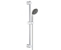 Grohe Vitalio Start 100 Set Asta Doccia a 3 Getti, Limitatore di portata 9,5 l/min, Installazione veloce, 26032000