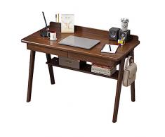 Home Office Scrivanie Home Scrivania in legno massello Soggiorno Camera da letto Tavolo da studio for studenti Tavolo for PC multifunzionale semplice e moderno Tavolo for PC in legno massello Scrivani