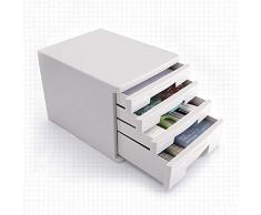Cassettiera Armadi for archivi Scrivania 4 livelli Armadio di stoccaggio Cassettiera tipo A4 Cassetti for ufficio Scatola di immagazzinaggio in plastica Mobili for ufficio Armadio for archivio