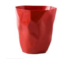 SM SunniMix Pattumiera in PP di Alta qualità, Bidone per Carta Cestino, Spazzatura per Il Bagno, l’Ufficio e la Cameretta - Rosso, Grande