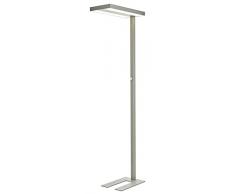 Lampada da terra Logan dimmerabile (Moderno) colore Grigio, in Alluminio ad es. Studio & Ufficio (2 luci, lampadina inclusa) di Arcchio | lampada da pavimento per ufficio, lampada da ufficio