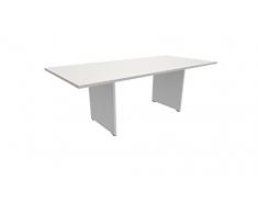 FBasic Tavolo Riunioni Rettangolare in legno - Bianco - 210x100x73,6 cm