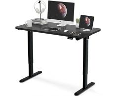 HAIAOJIA Scrivania Regolabile in Altezza Elettrica - 120 x 60cm Scrivania in Piedi Standing Desk - Tutto Il Piano Del Tavolo - Può Sopportare 85kg (Nero)