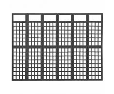 Tidyard Divisorio,a Pannelli in Legno Massello di Abete,Divisorio Pieghevole,Separè per Interni,Paravento Separé,Divisorio Interno