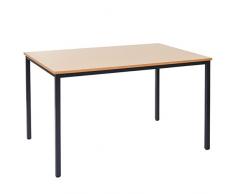 Mendler Scrivania Tavolo Ufficio conferenza Braila MDF 80x120x75cm Legno Chiaro