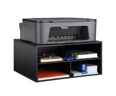 Emerit piani in legno per stampante fax supporti mensola riser Paper organizer per home office