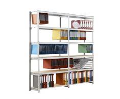 PaperFlow-Scaffale da ufficio 5213ds rangeco archivio sospeso, telaio in acciaio, colore: grigio