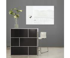 SIGEL GL121 Lavagna magnetica di vetro / bacheca di vetro Artverum, bianco puro, 60 x 40 cm