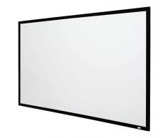 HOMCOM Telo Proiettore da 120 Pollici, Schermo Proiezione a Muro Compatibile con Proiettori LED e LCD per Casa o Ufficio