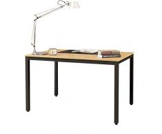 Need Scrivanie 138x55cm Ufficio Postazioni di lavoro per Computer Scrivania PC Tavoli sala riunioni in Legno Scrivania, Colore Rovere Teak AC3BB-140-N