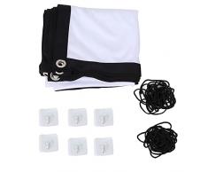 Schermo di proiezione antipiega, schermo per proiettore da esterno Schermo per proiettore portatile 4K per aula, ufficio, feste a casa(60 pollici 16:9 (spessore medio))