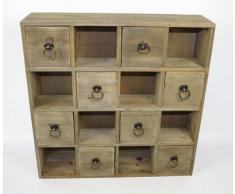 Geko Unità di Storage 51 x 13 x 51 cm cassetto Multi - camera da letto/bagno / guardaroba/ufficio, anello maniglia - cassetti configurazione Multi