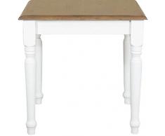 Biscottini tavolo quadrato legno massello 80x80 cm | Tavolo da cucina e sala da pranzo | Tavolo legno esterno e interno