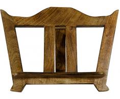 Biscottini Leggio da appoggio in legno finitura noce L35xPR7xH28 cm
