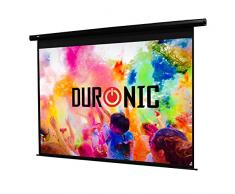Duronic EPS60 /43 Schermo di proiezione 60” formato 4:3/122 X 91 cm telo proiettore motorizzata a sviluppo elettrico Fissaggio a muro o a soffitto Full HD 3D 4K - Home cinema home theater ufficio