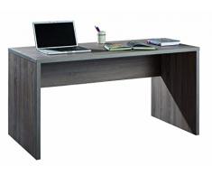 Composad Scrivania Larga e Moderna Legno Ufficio, Rovere Tartufo, L 178 h 75 p 69