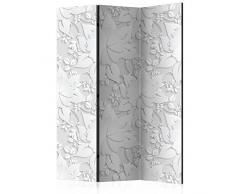 murando Paravento 3D Ottico 135x172 cm Stampa unilaterale su Tela in TNT Parete Divisoria Interno Separatore Stanza Pieghevole Decorazioni Bianco a-B-0065-z-b