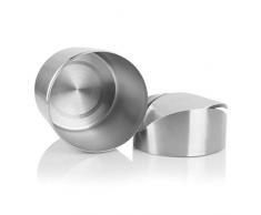 Baffect Mini Cestino Ufficio in Acciaio Inossidabile per caffè e bustine di tè, Cestino Bagno Piccolo pattumiera Bagno, Cestino Spazzatura Cucina
