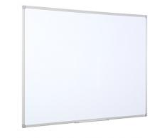 Bi-Office Lavagna Magnetica Bianca Maya, Con Cornice In Plastica Grigio, Superficie Magnetica Acciaio Laccato, 90 x 60 cm