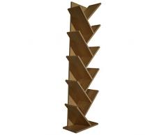 Rebecca Srl Scaffale Libreria divisorio in legno Marrone Chiaro Mensola salotto Ufficio (Cod. RE4791)