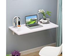 Tavolo Pieghevole da Parete, Scrivania Tavoli da Muro 60x30cm 50x40cm 100x40cm 60x50cm 80x50cm 120x50cm Tavolo da Cucina Pieghevole Fissabile a Muro Tavolino Postazioni di Lavoro Salvaspazio ( Color :