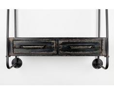 Felis Lifestyle 7600007 Scaffalatura Feng, Metallo, Nero, 81 x 25 x 85.5 cm