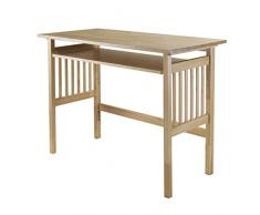 Winsome - Scrivania pieghevole in legno, colore: naturale