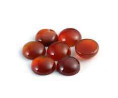 MRXFN Cristallo Grezzo 10 pz/Lotto Pietra Naturale Cabochon for Fai da Te Anello Orecchino Braccialetto Collana Fare Gioielli Decorazione Scrivania A Casa (Color : Red Agate, Size : 2.36in)