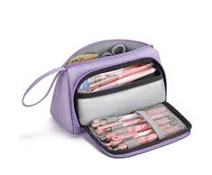 Mokani Astuccio Grande, Astuccio Scuola Grande Capacità, Organizzatore Scuola Media Università Ufficio per Studenti Ragazze Ragazzi Donne, Viola