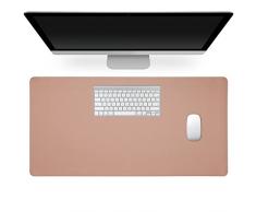 kwmobile Tappetino Mouse XXL - Tappetino Scrivania Similpelle - Desk Mat Pelle PU Scamosciata - Accessori Scrivania - 80 x 40 cm - Rosa Antico