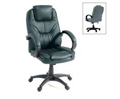 TrendyItalia 11178 Poltrona Direzionale con Alzata, Poliuretano, Grigio, 59x71x105 cm, 1 Unità